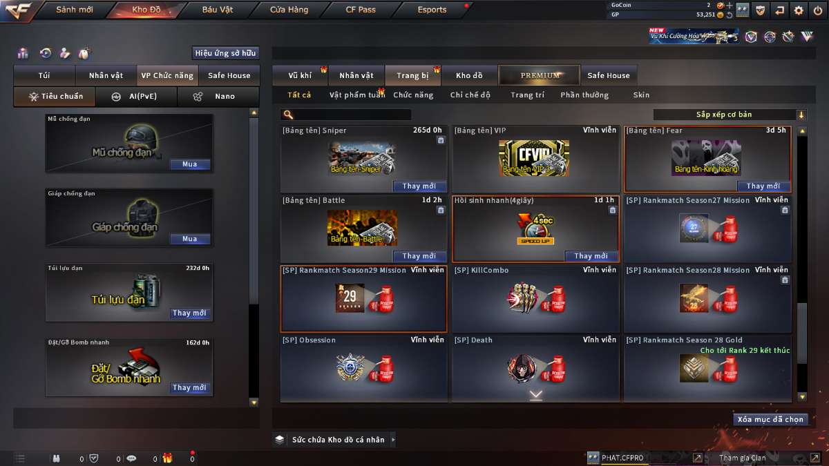 shop acc cf uy tin gia re